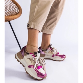 D/CEO Sneaker rosa decorate con un motivo animale Soria 2