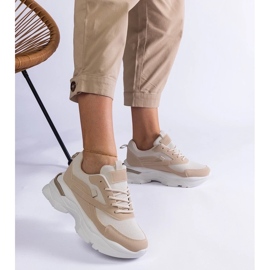 D/CEO Sneakers beige con suola più spessa di Guerrera 2