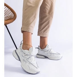 D/CEO Sneakers bianche da donna con massiccia suola Colunga bianco 2