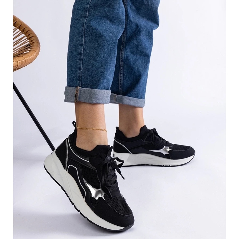 D/CEO Sneakers sportive da donna Elsira di colore nero 2
