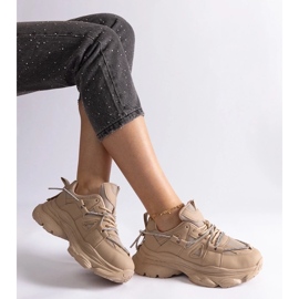 D/CEO Sneakers sportive da donna Ivett beige scuro 1