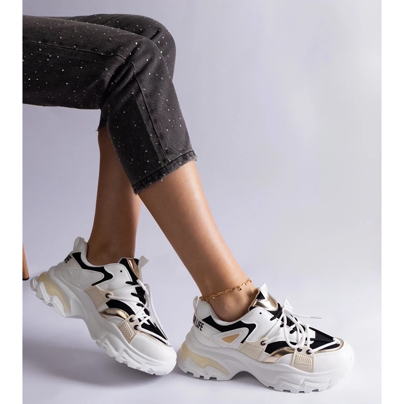 D/CEO Sneakers sportive Sulamita bianche e nere nero 2