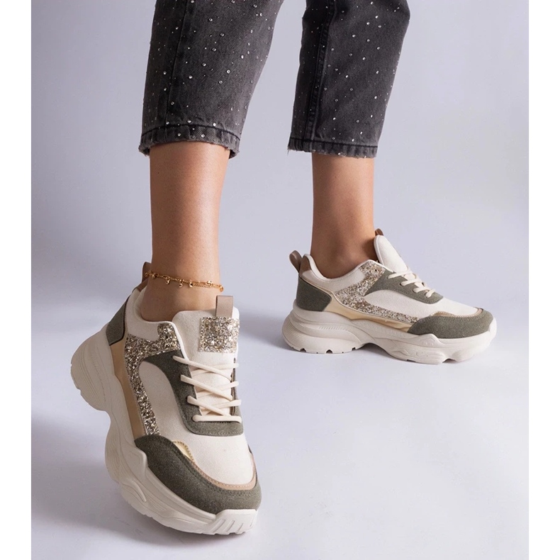 D/CEO Sneakers verdi con inserti Clorinda in glitter verde 2
