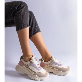 D/CEO Sneakers multicolor con inserti Clorinda in glitter multicolore 2