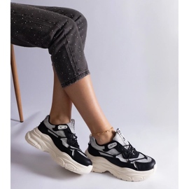 D/CEO Sneakers nere con inserti glitter Rigel nero 1