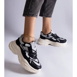 D/CEO Sneakers nere con inserti glitter Rigel nero 2