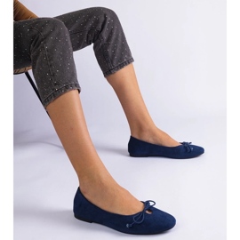 D/CEO Ballerina blu scuro con un fiocco decorativo Pollinos 2
