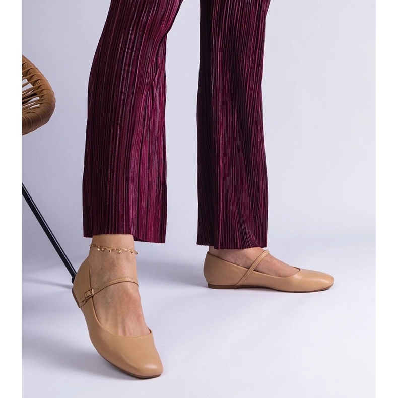D/CEO Ballerinas beige con eco -pleather kamelia 2