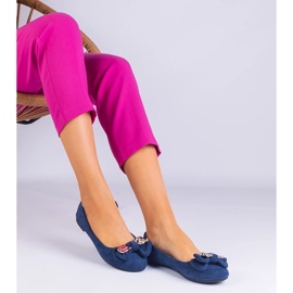 D/CEO Ballerina classica blu scuro con un fiocco masol 1