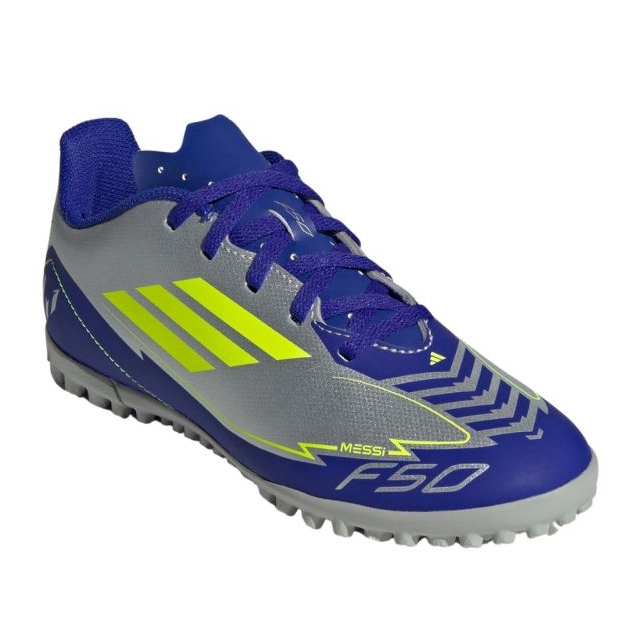 ADIDAS F50 Club Messi TF IH0923 SCARPE COLLEB SILVER BLUE argento 1