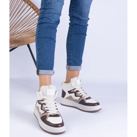 Sneaker sportive femminili marroni marrone 1