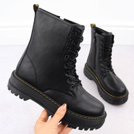 Women's News Eve455 Black Boots nero 1