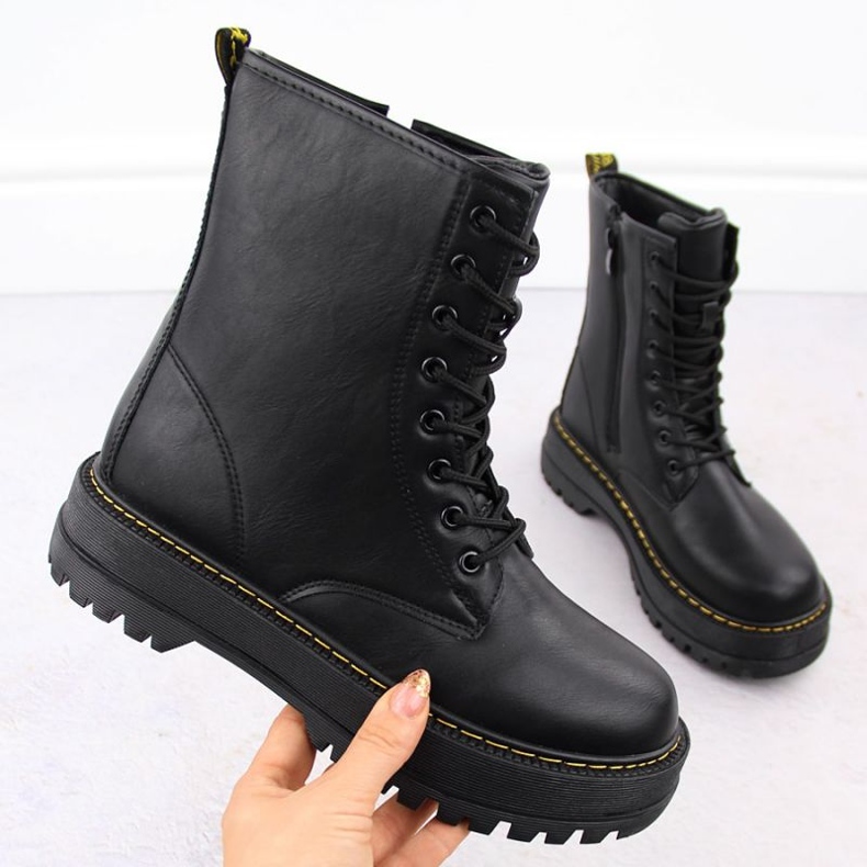 Women's News Eve455 Black Boots nero 1