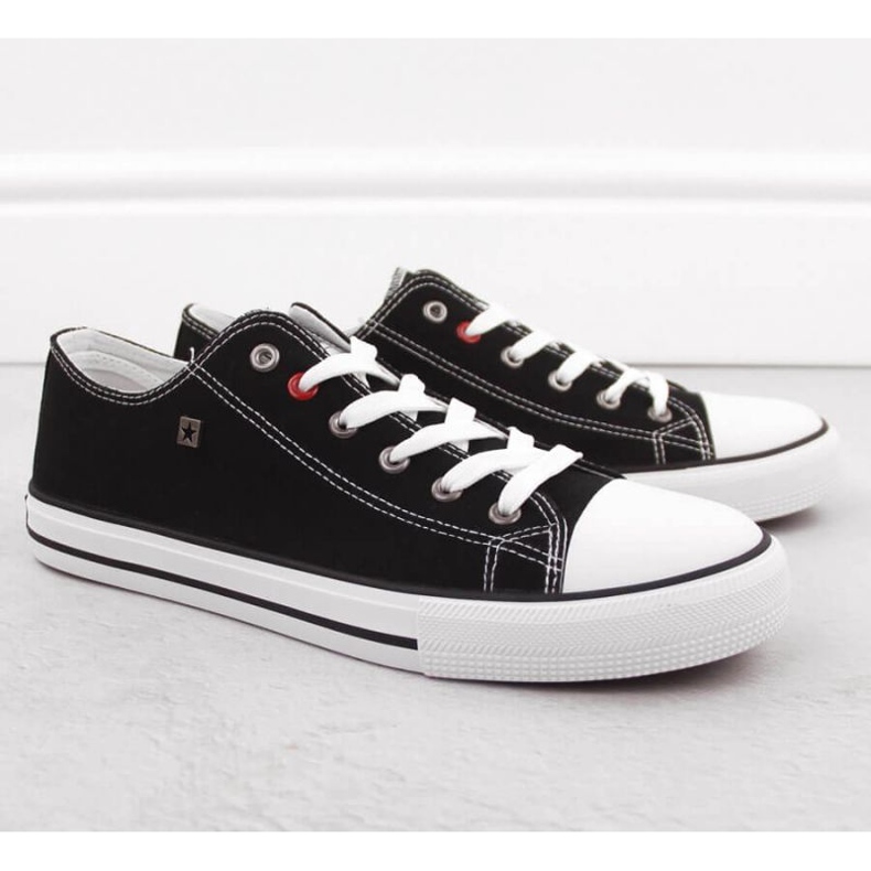 Big Star Sneakers neri della grande stella classica maschile int2077a nero 1