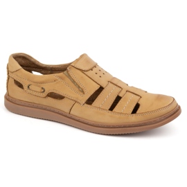 Polbut Scarpe in pelle aperta 06 per il beige estivo 1