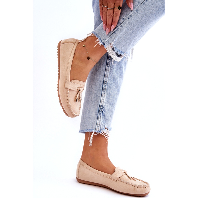 Seastar Mocassini beige in pelle scamosciata femminile 3