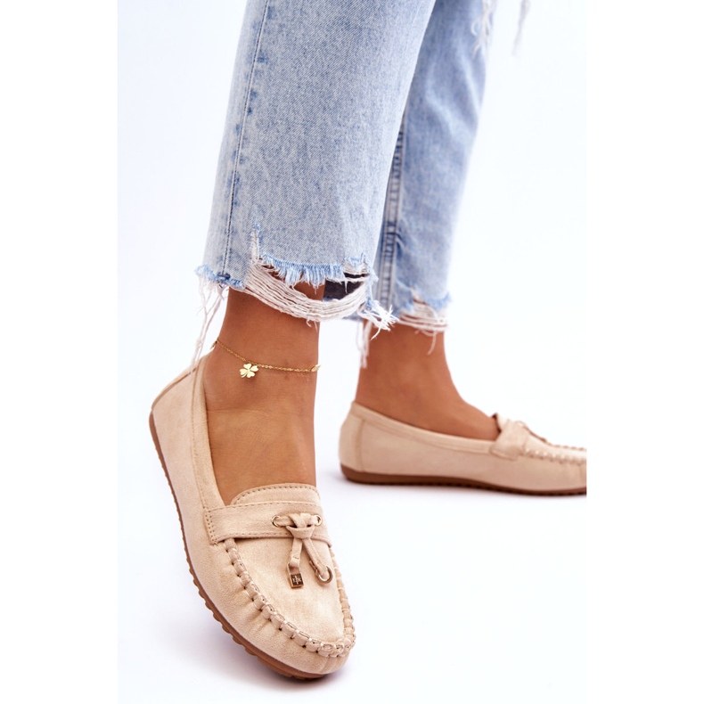 Seastar Mocassini beige in pelle scamosciata femminile 4