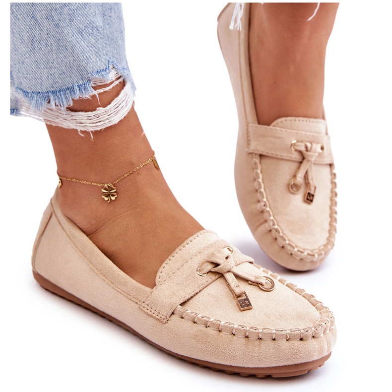Seastar Mocassini beige in pelle scamosciata femminile 5