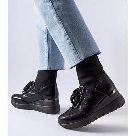 D/CEO Stivaletti Rochon con zeppa neri nero 2