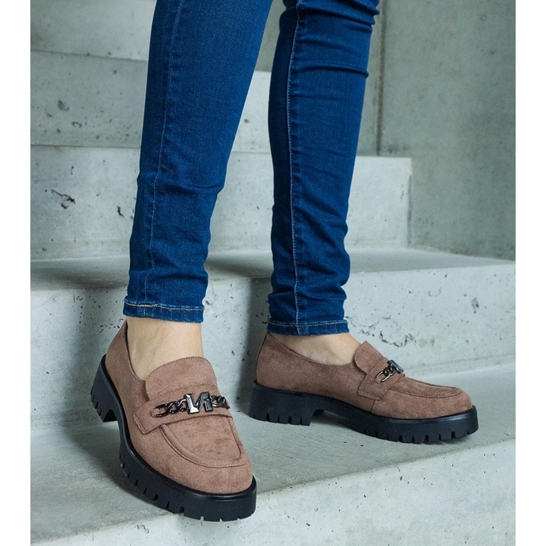 D/CEO Mocassini Vinceza in camoscio marrone 2