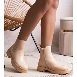 D/CEO Stivaletti slip-on classici isolanti beige di Edina 1