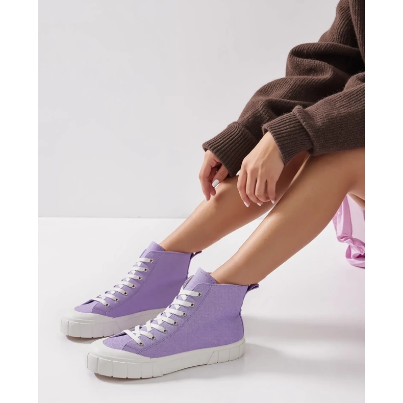 Sneaker viola ardici da donna 1