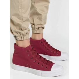 Sneaker rosse del vino Livio da donna rosso 1