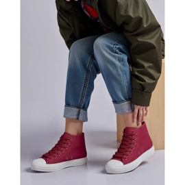 Sneaker rosse del vino Livio da donna rosso 2