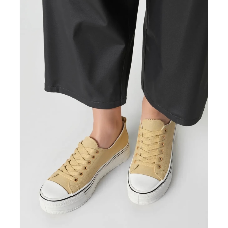 Sneaker Kestor Khaki da donna beige 1