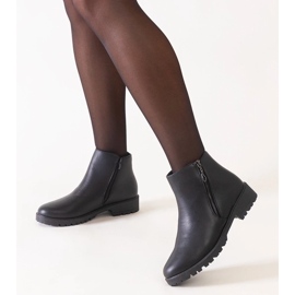 D/CEO Stivaletti neri con inserti metallici, ecopelle Branda nero 2