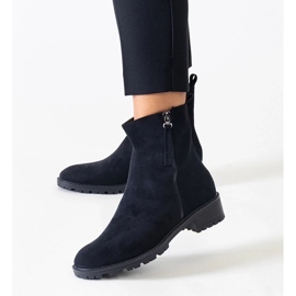 D/CEO Stivaletti alti neri su plateau in eco-suede Zahra nero 2