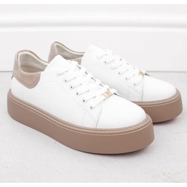Scarpe sportive sulla piattaforma bianca Filippo Paw546A 1