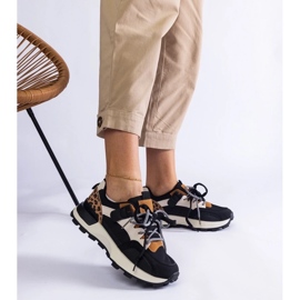 D/CEO Sneaker nere decorate con un motivo animale Soria nero 2