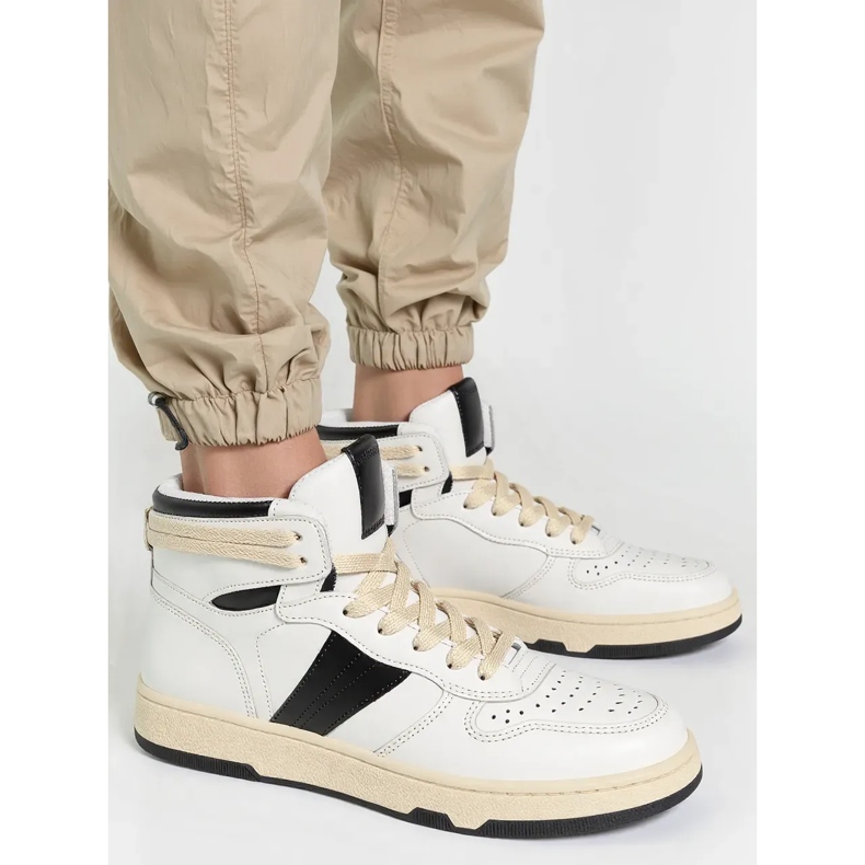Sneaker da donna Wysokie Rubio White/Black 2