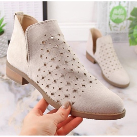 M.Daszyński Stivali aperti M. Daszyński san12b beige 1