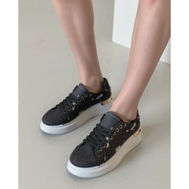 Sneaker da donna Loren Black nero 2