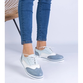 Scarpe blu classiche oxford 1