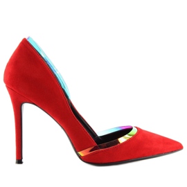 Spille iridescenti rosse 5126 Rosse rosso 1