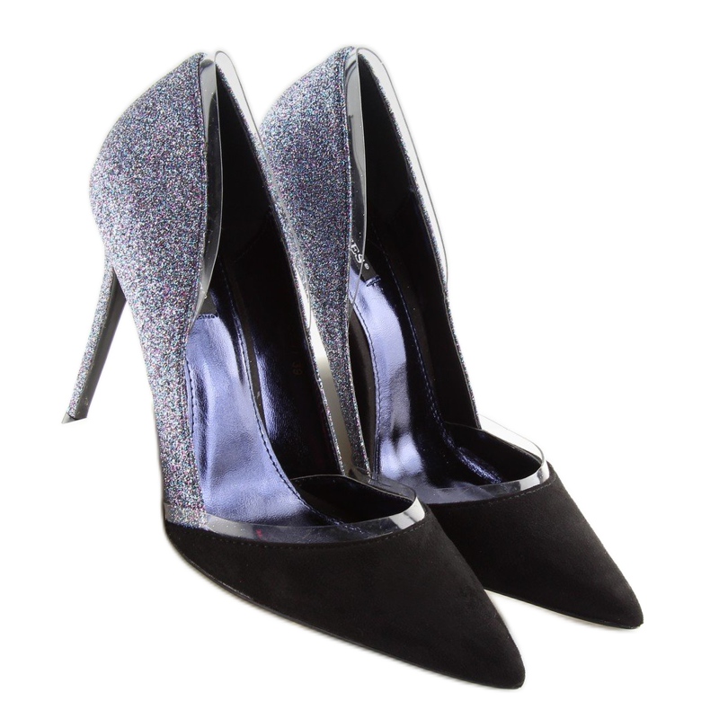 Spille glitter argento 5127 blu nero grigio 1