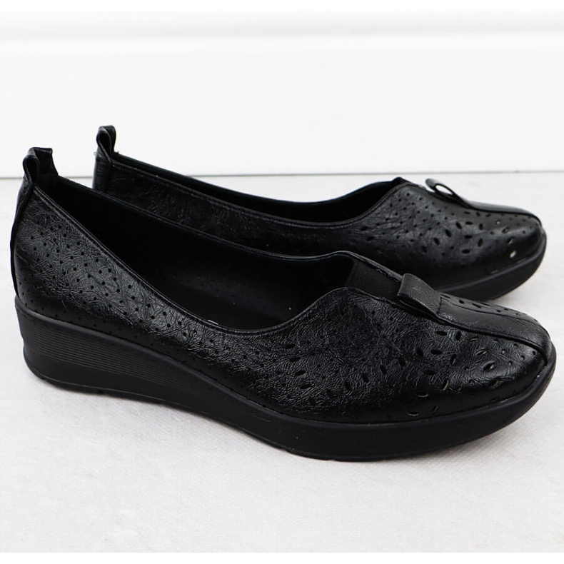 Scarpe da donna slip-on openwork jezzi nera rmr1840-13 nero 2