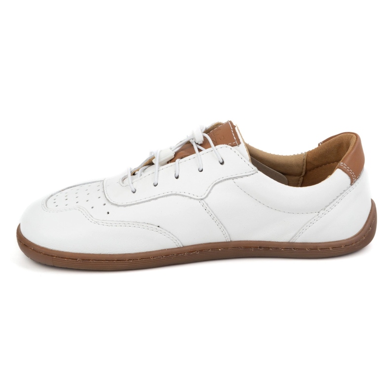 Kampol Scarpe in pelle minimalista a piedi nudi 500/b bianchi bianco 1