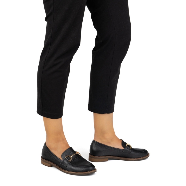 Exquisite Pompe in pelle da donna 1510ex nero 1