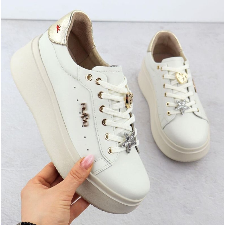 Scarpe sulla piattaforma Filippo Paw592 Beige 1