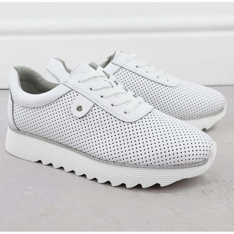 S.Barski Scarpe sulla piattaforma S. Barski LR51-629 White bianco 2