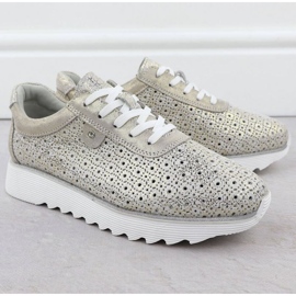 S.Barski Scarpe sportive sulla piattaforma S. Barski LR51-927 PLN d'oro 2
