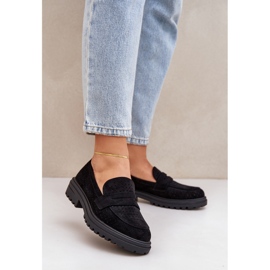 Flat -Eel Women's Openwork Felers Black nero 2