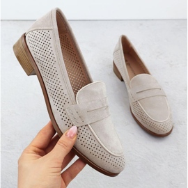 Scarpe in pelle scamosciata aperta lords potocki sz12585 beige 1