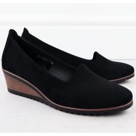 Scarpe per un cuneo potocki sz12276 nero 2