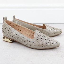 Scarpe su un tacco decorativo Potocki in SZ12574 WOL290 2