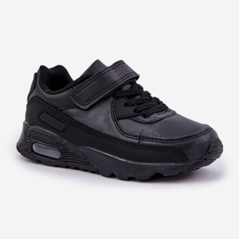 Scarpe da ginnastica con velcro da bambino nere Krissandra nero 2